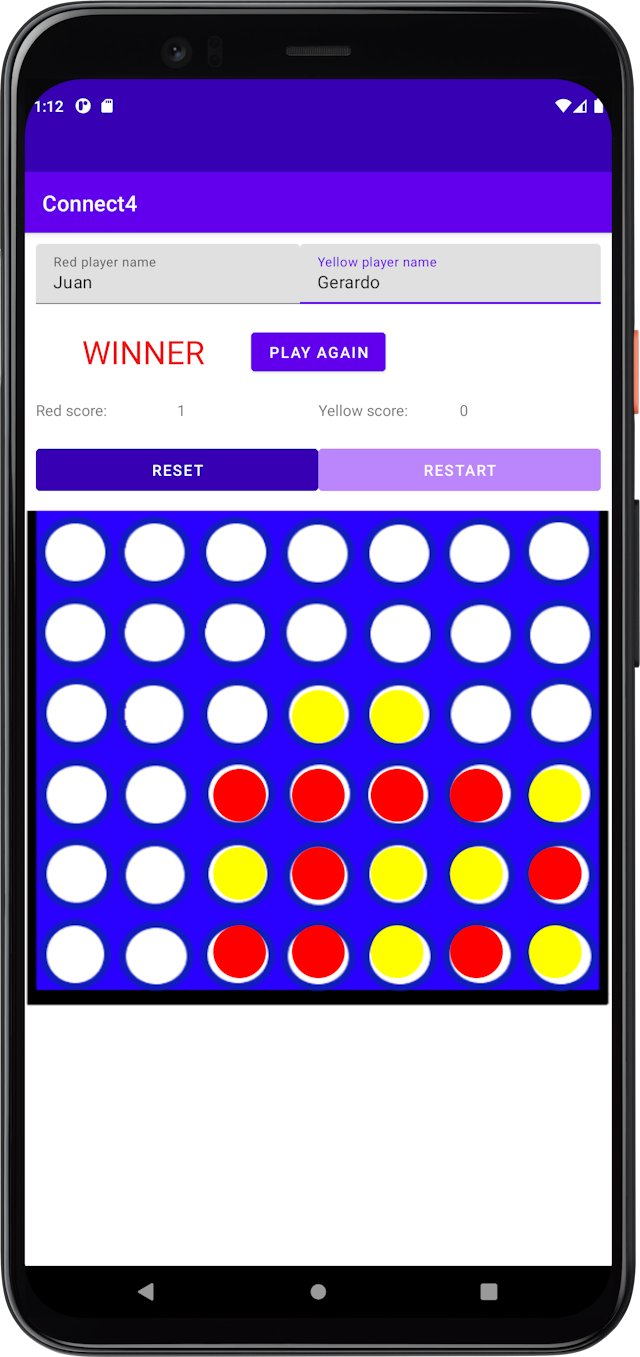 Connect 4 game